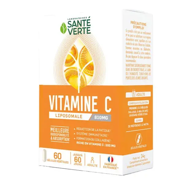 Santé Verte Vitamina C Lipossomal 810 mg 60 cápsulas