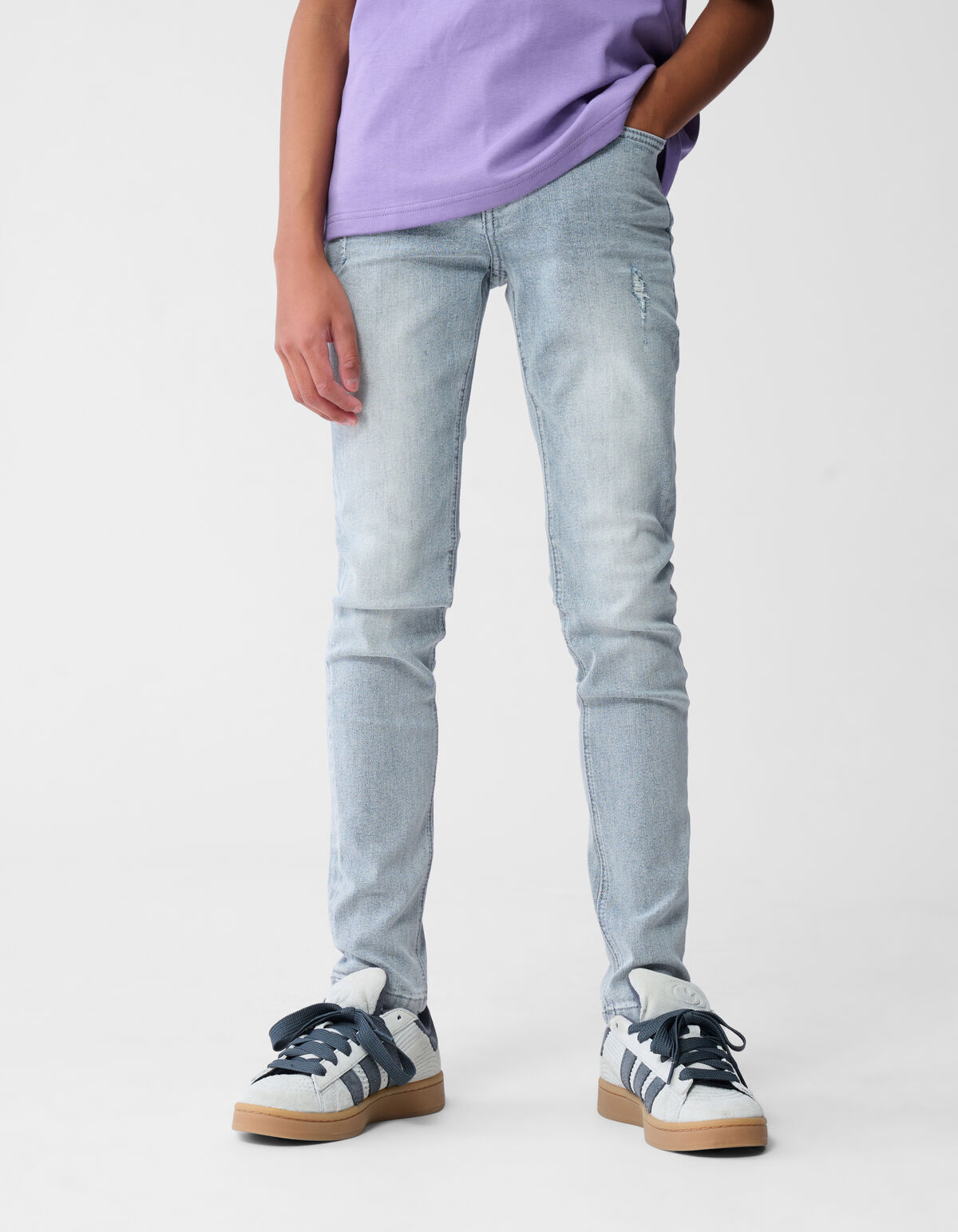 Tapered Fit Jeans Grijs
