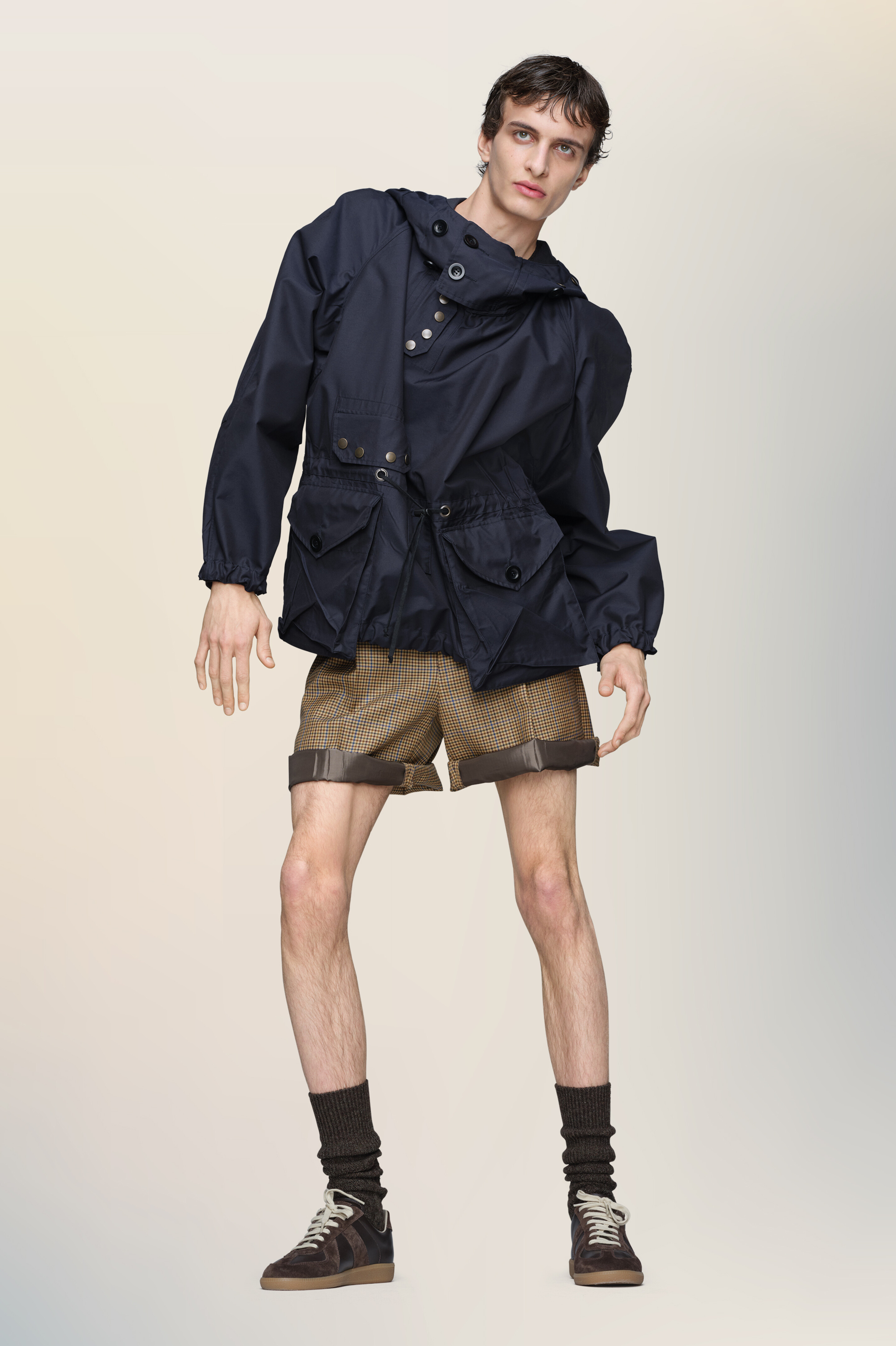 Veste sportive bleues en laine pour homme