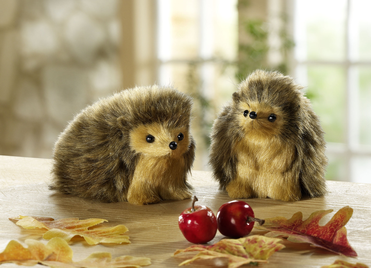 Süße Tierchen mit weichem Kunstfell im 2er-Set