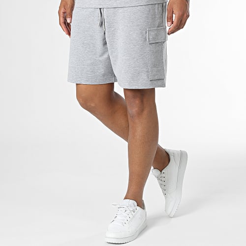 Ensemble Tee Shirt Et Short Jogging Gris