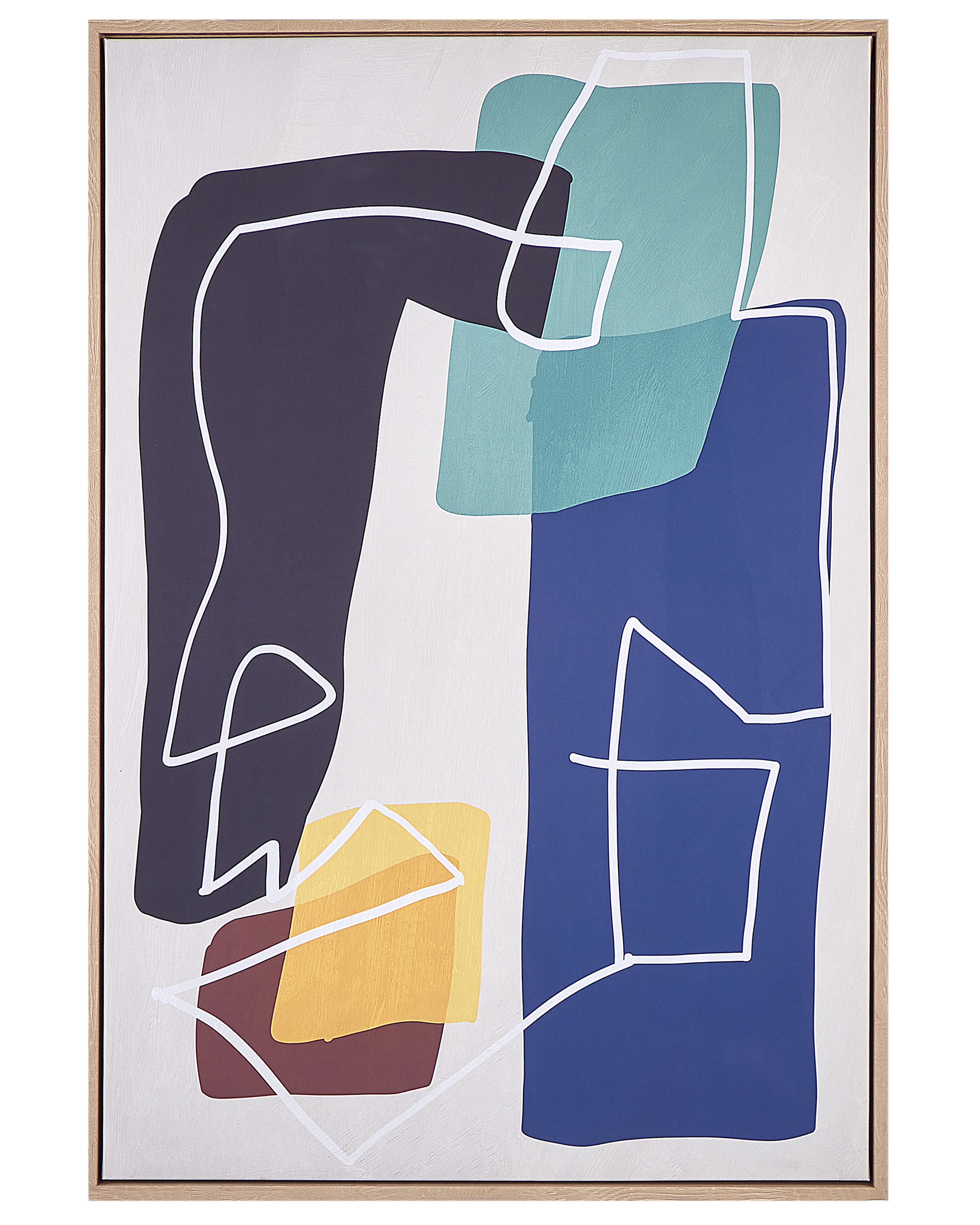 Canvas FRISA Abstract motief 63 x 99 cm Meerkleurig