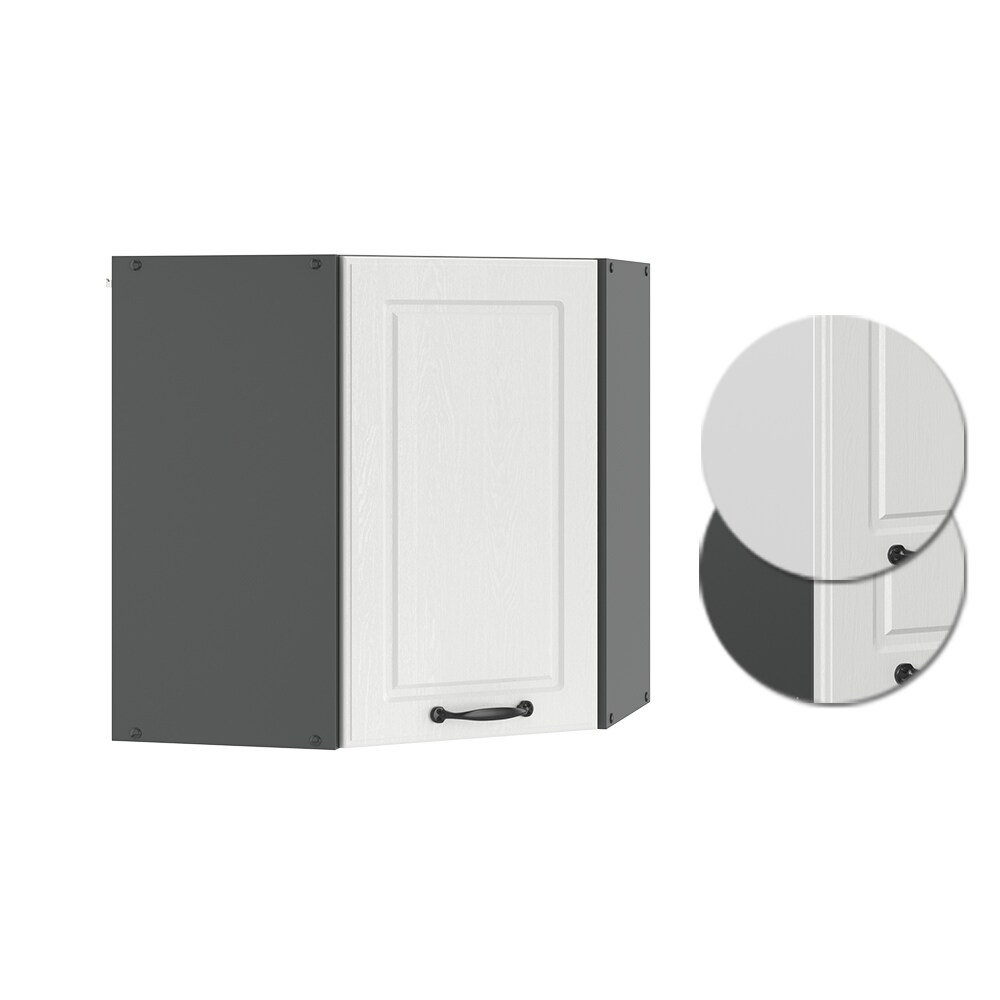 Vicco Eckhängeschrank 57 cm Anthrazit Küchenschrank Hängeschrank Küchenzeile R-Line