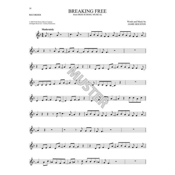 Hal Leonard 101 Disney Songs Recorder