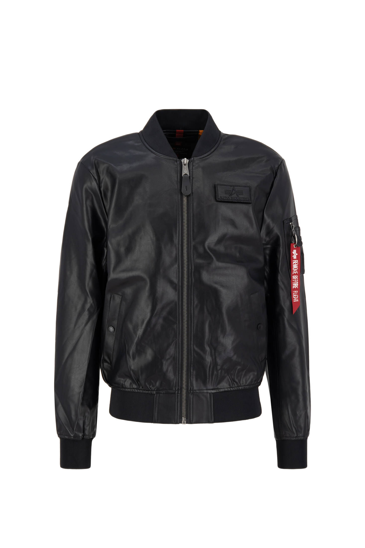 Alpha Industries| Herren Bomberjacke aus Kunstleder