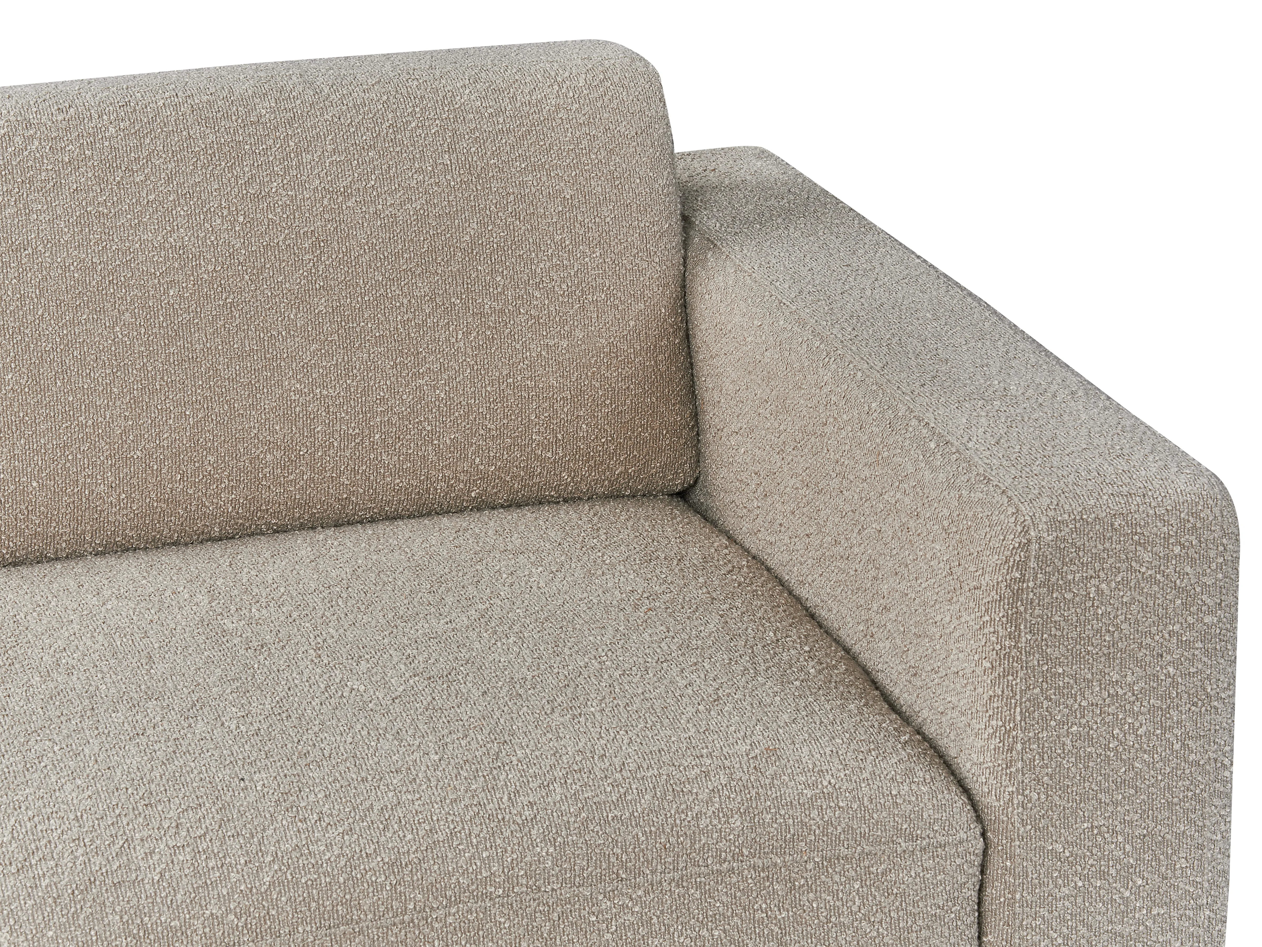 Bank 3-zits ANGE Bouclé Taupe