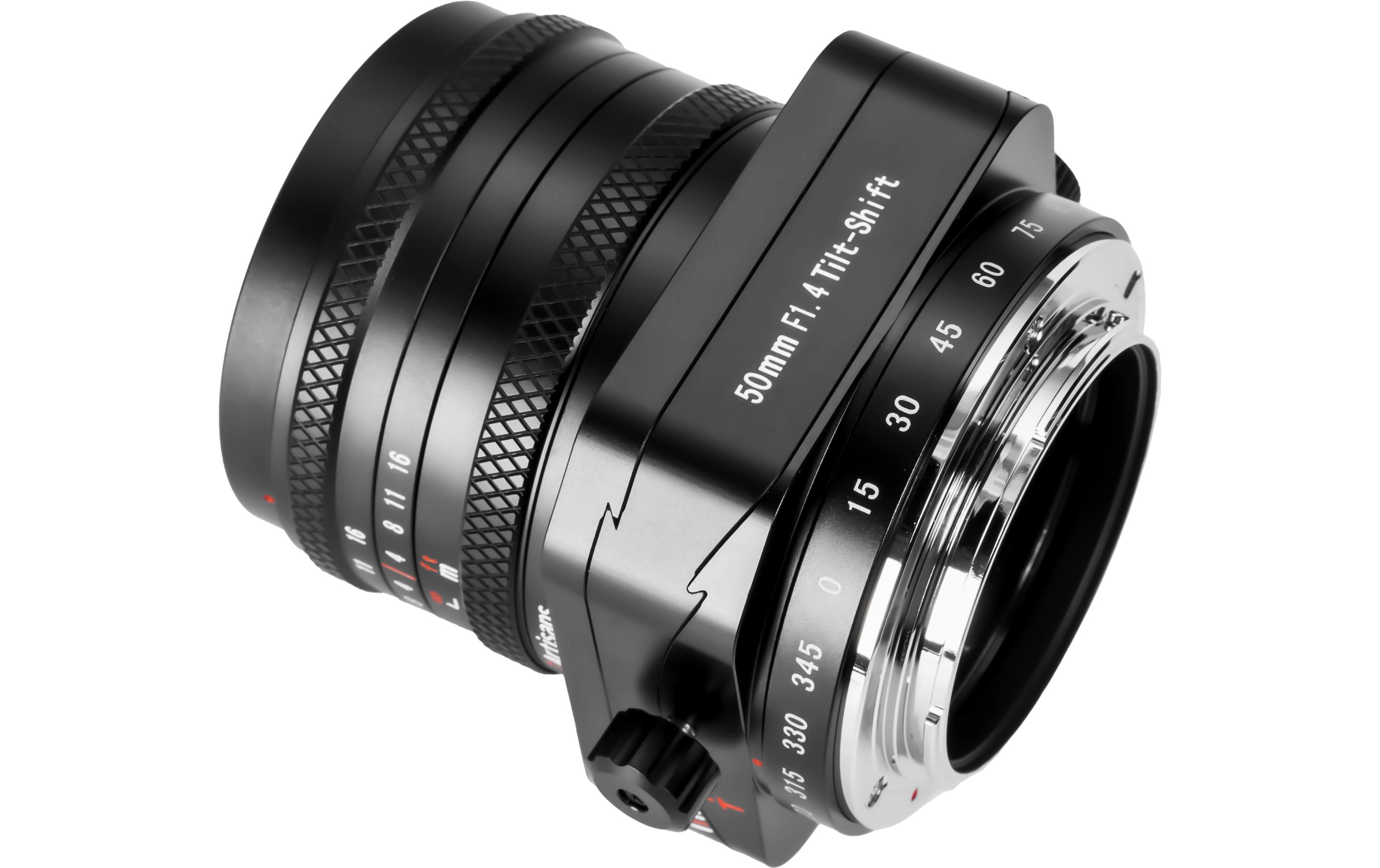 Festbrennweite 50mm F/1.4 – MFT<br>Tilt-Shift-Objektiv für Fuji X-Mount Kameras (Vollformat und APS-C)
