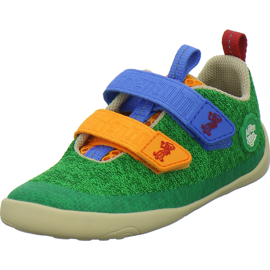 Affenzahn Halbschuhe Jungen Knit Happy grün