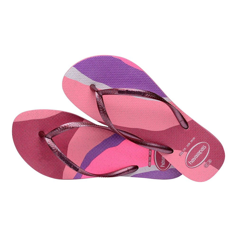 Havaianas SLIM PALETTE GLOW - Tongs Femme velvet rose