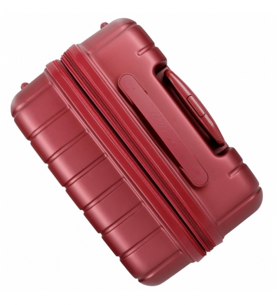 Conjunto de malas Movom Movom Wood Red - 38,5x55x20cm / 49x70x28cm -