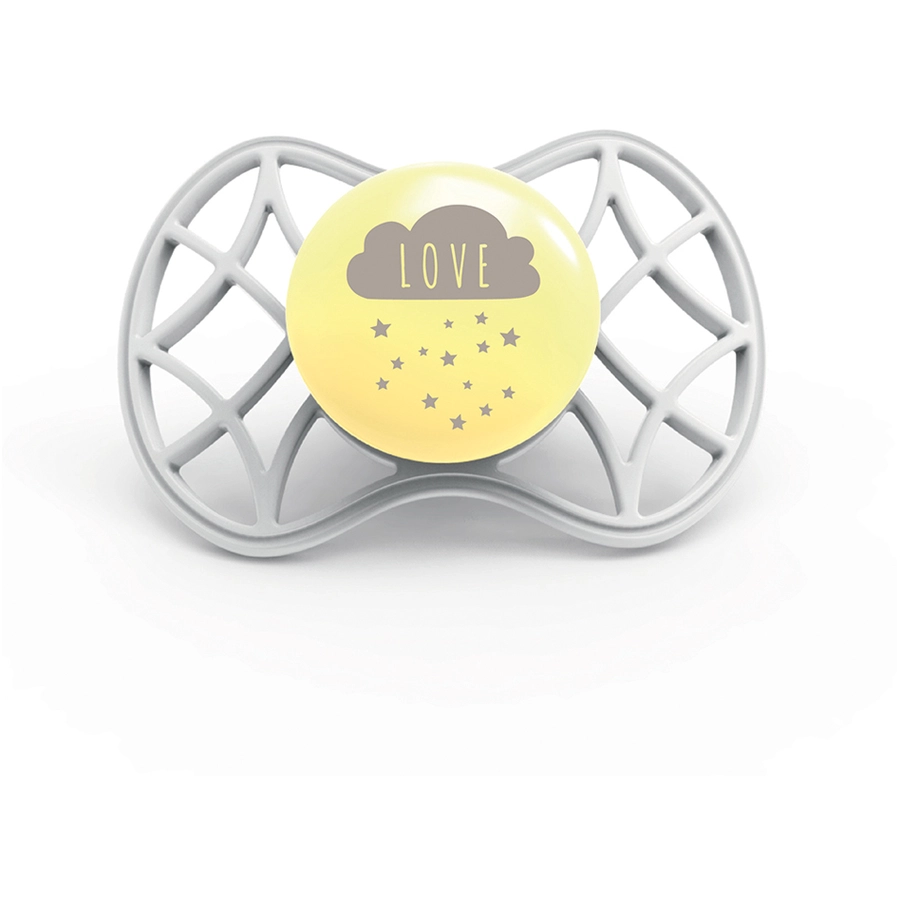 nuvita Schnuller Air. 55 Cool!, 6m+ Glow mit Stericover in sugar cookie