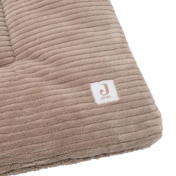 Jollein Boxkleed Box Cloudy Rib - Milky Coffee - 75×95 cm
