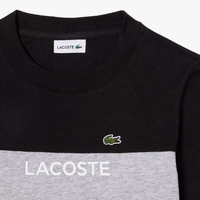 T-shirt enfant color-block Lacoste en jersey de coton biologique T-Shirts & Chemises - Noir - Lacoste - Enfant