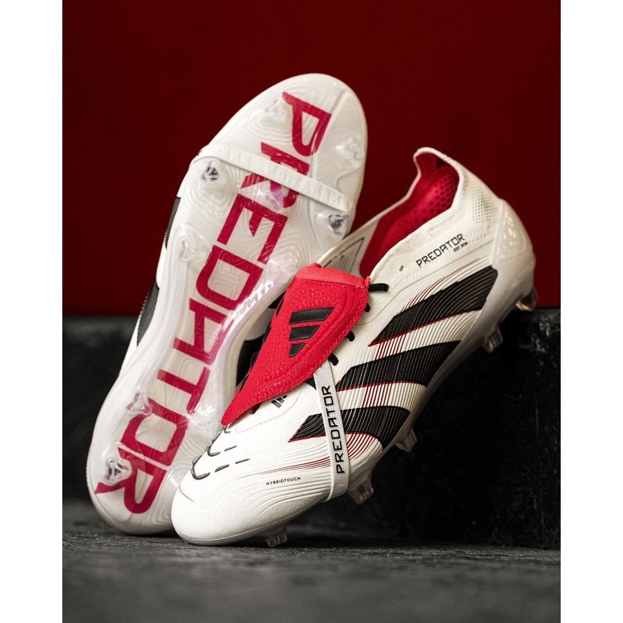 adidas Predator Elite Fold-over Tongue FG Champagne - Blanc/Noir/Pure Ruby
