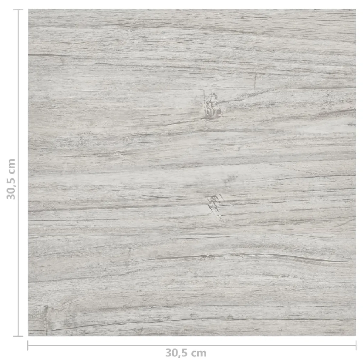 vidaXL Dalles de plancher autoadhésives - Gris clair