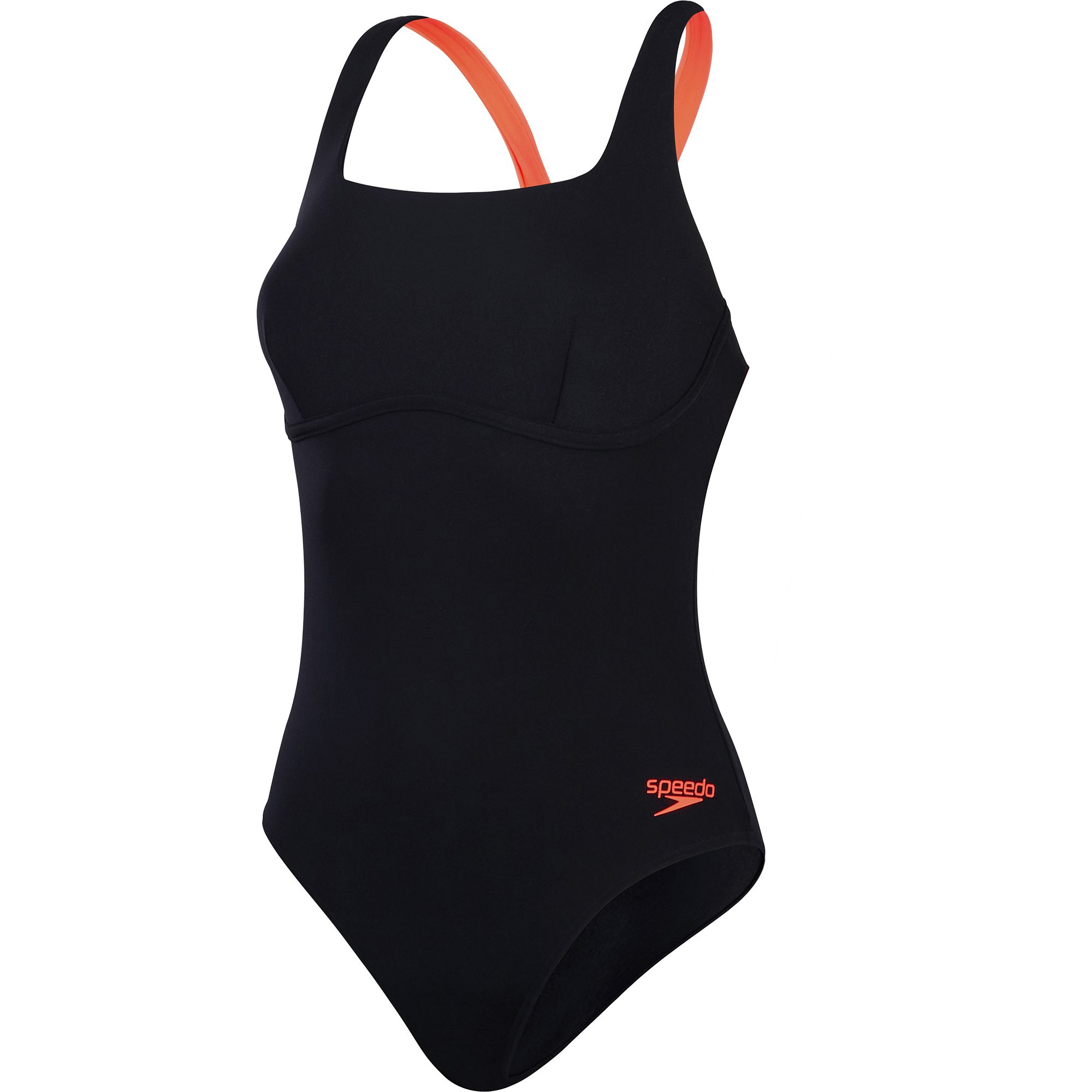 Speedo Flex Band Swimsuit with Buil Badeanzug Damen schwarz