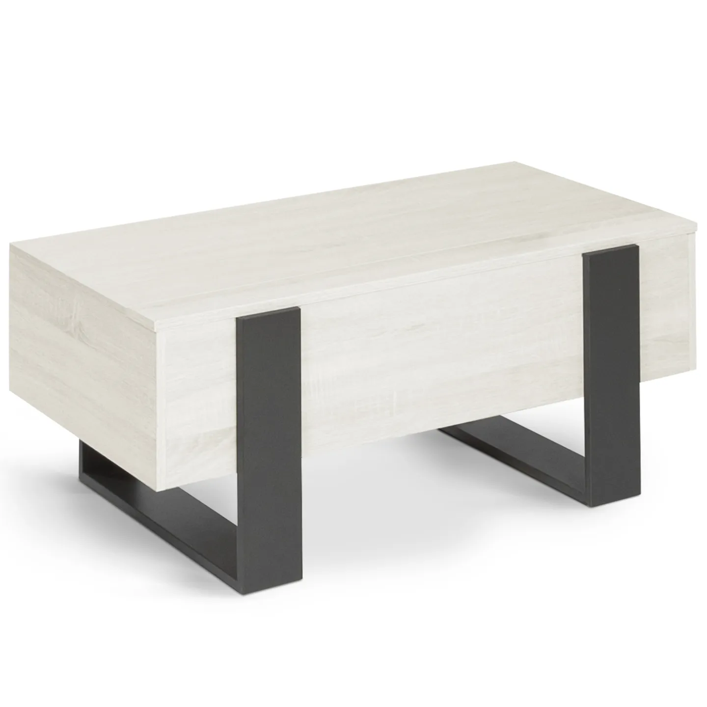 Table basse plateau relevable rectangulaire PHOENIX bois gris