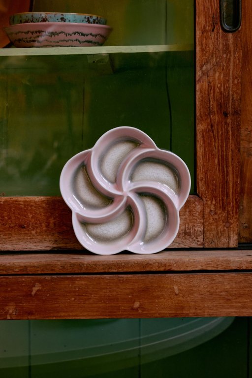 HKliving 70's Ceramic snack schaaltje muse