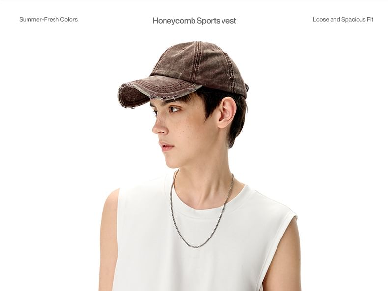 Newin - Ademende honingraat tanktop