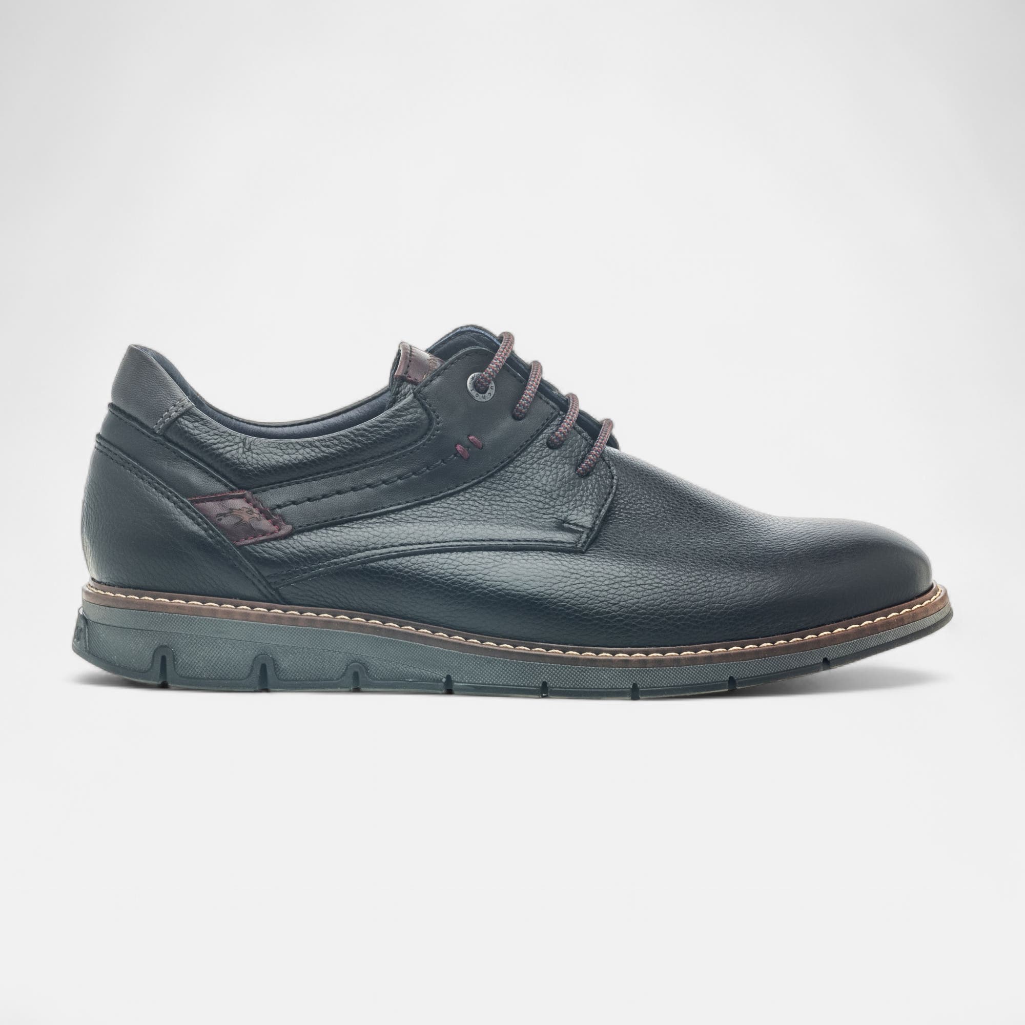 Derbies pieds sensibles Homme en cuir noir