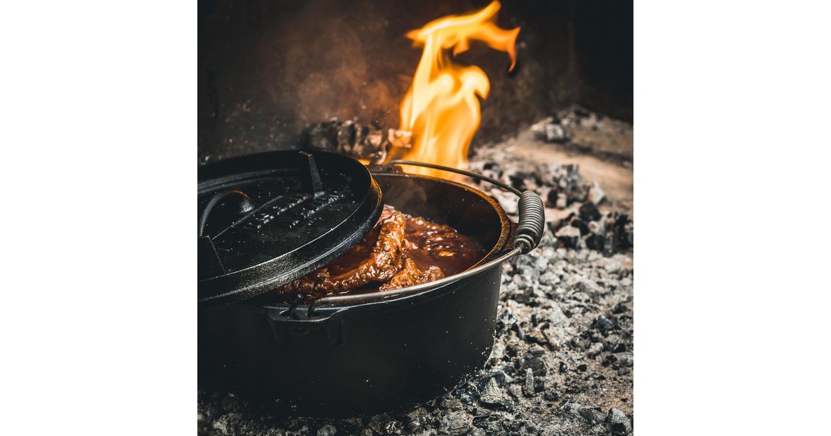 The WindmillDutch Oven 4,5 qt kookpan  (Zwart, Ø 25.5 cm | 3.8 liter)