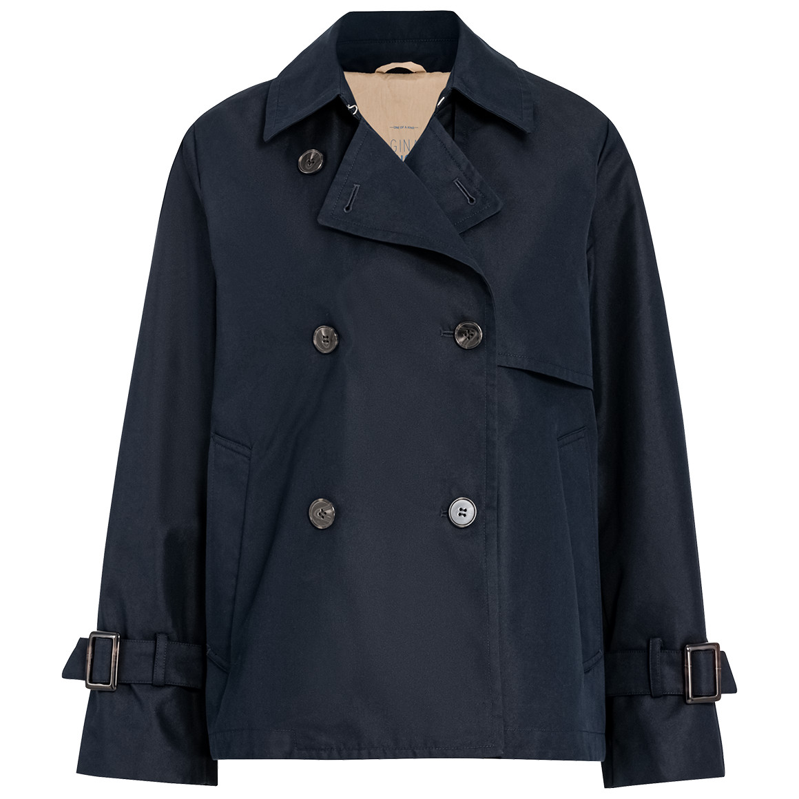 Gina Benotti Damen Trenchcoat mit Einschubtaschen dunkelblau