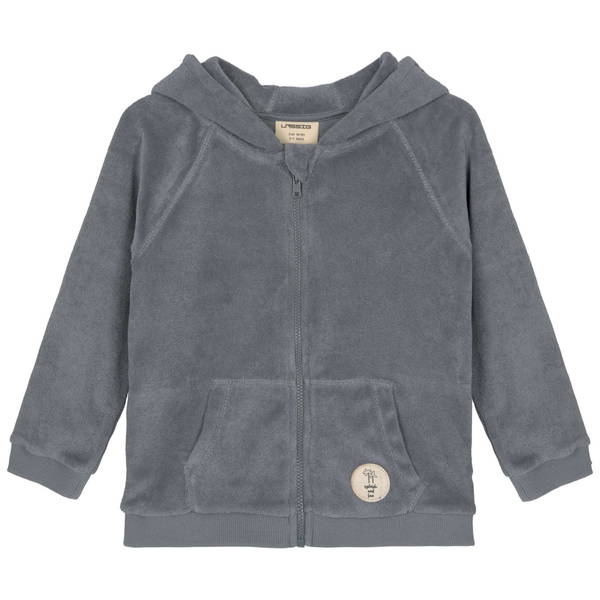 LässigLässig   Terry Frottee Jacke anthrazit muster 62/68
