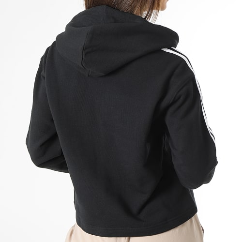 Sweat Capuche A Bandes Femme 3 Stripes IC8767 Noir
