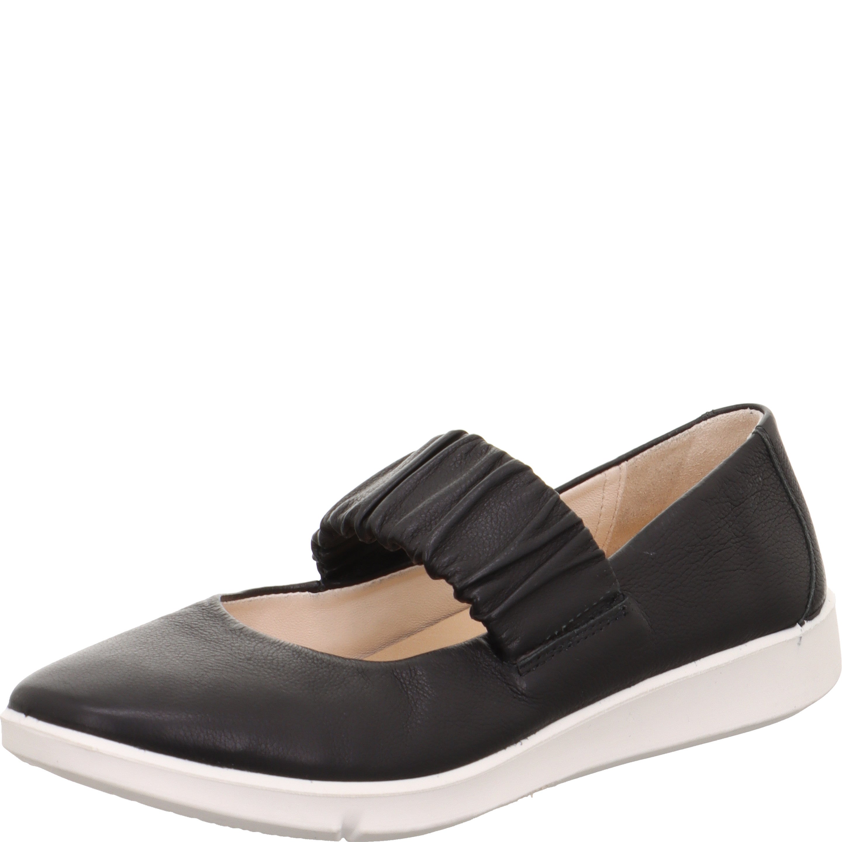 legero LUCCA Damen  Ballerina mit Slip-on - Farbe: Schwarz - Größe: 5