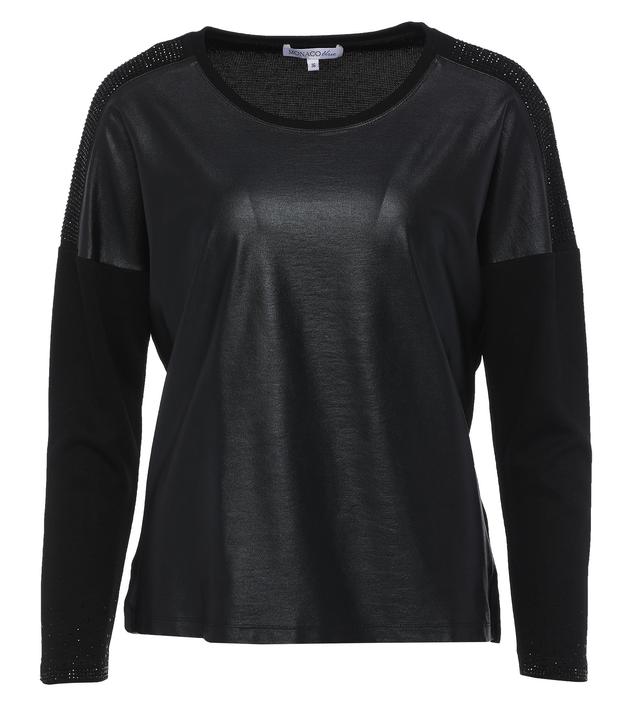 Pullover Diva im Materialmix