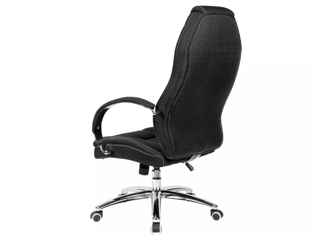 chaise pivotante tissu chaise de direction noir chaise de bureau look jeans 120kg