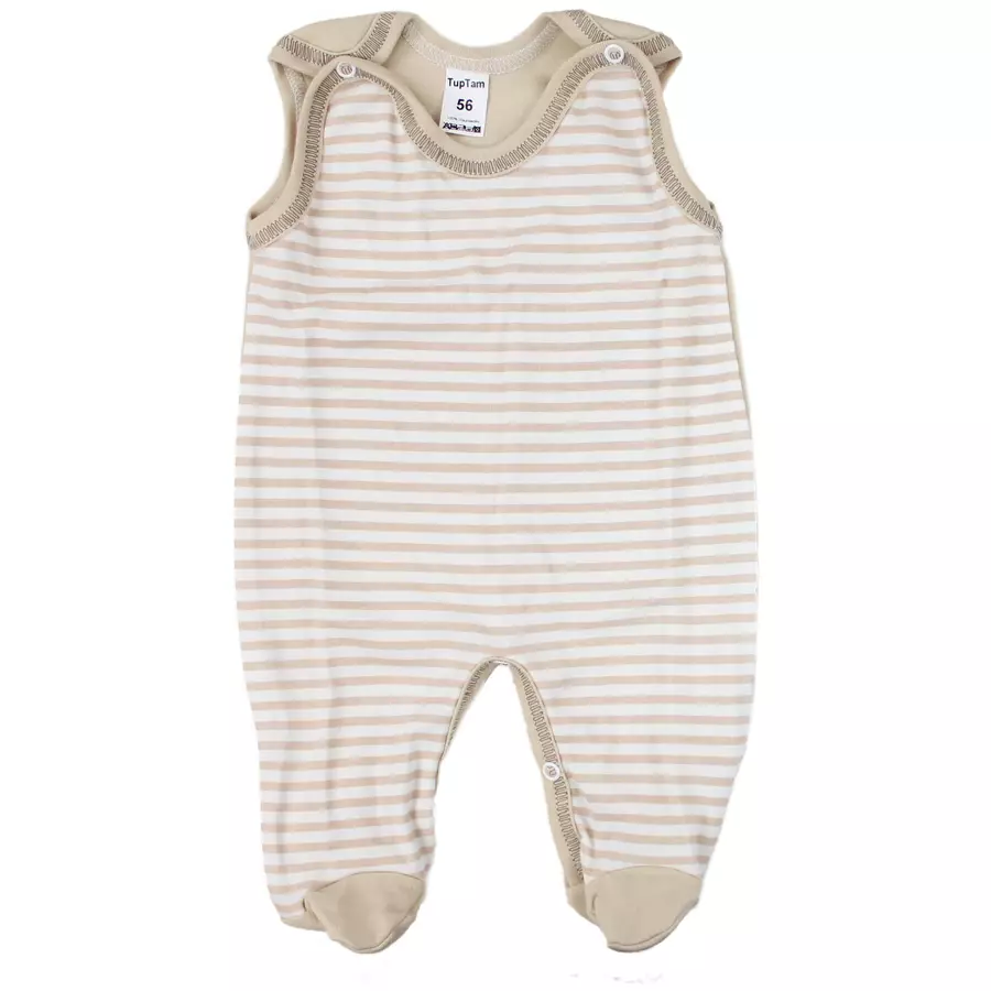 TupTam Baby Strampler Gemustert 2er Set beigerosa
