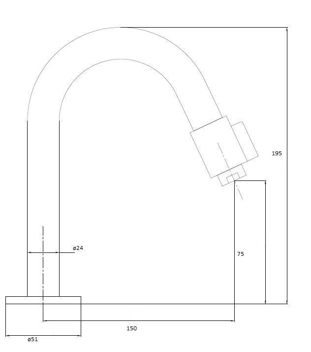 Best Design Ore RVS toiletkraan 1/2