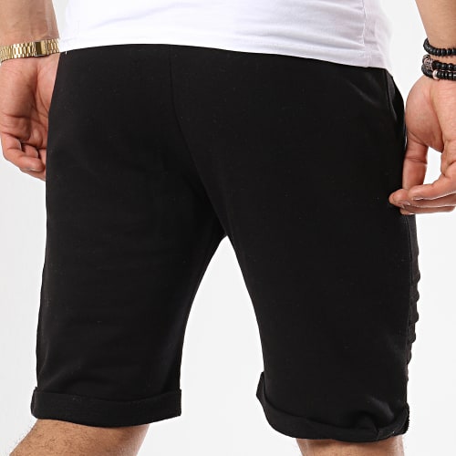 Short Jogging Avec Empiecements 651 Noir