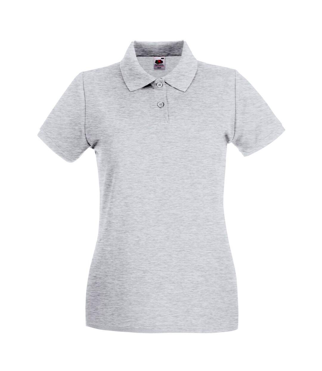 Fruit of the Loom - Polo PREMIUM - Femme (Gris clair chiné) - UTBC1377