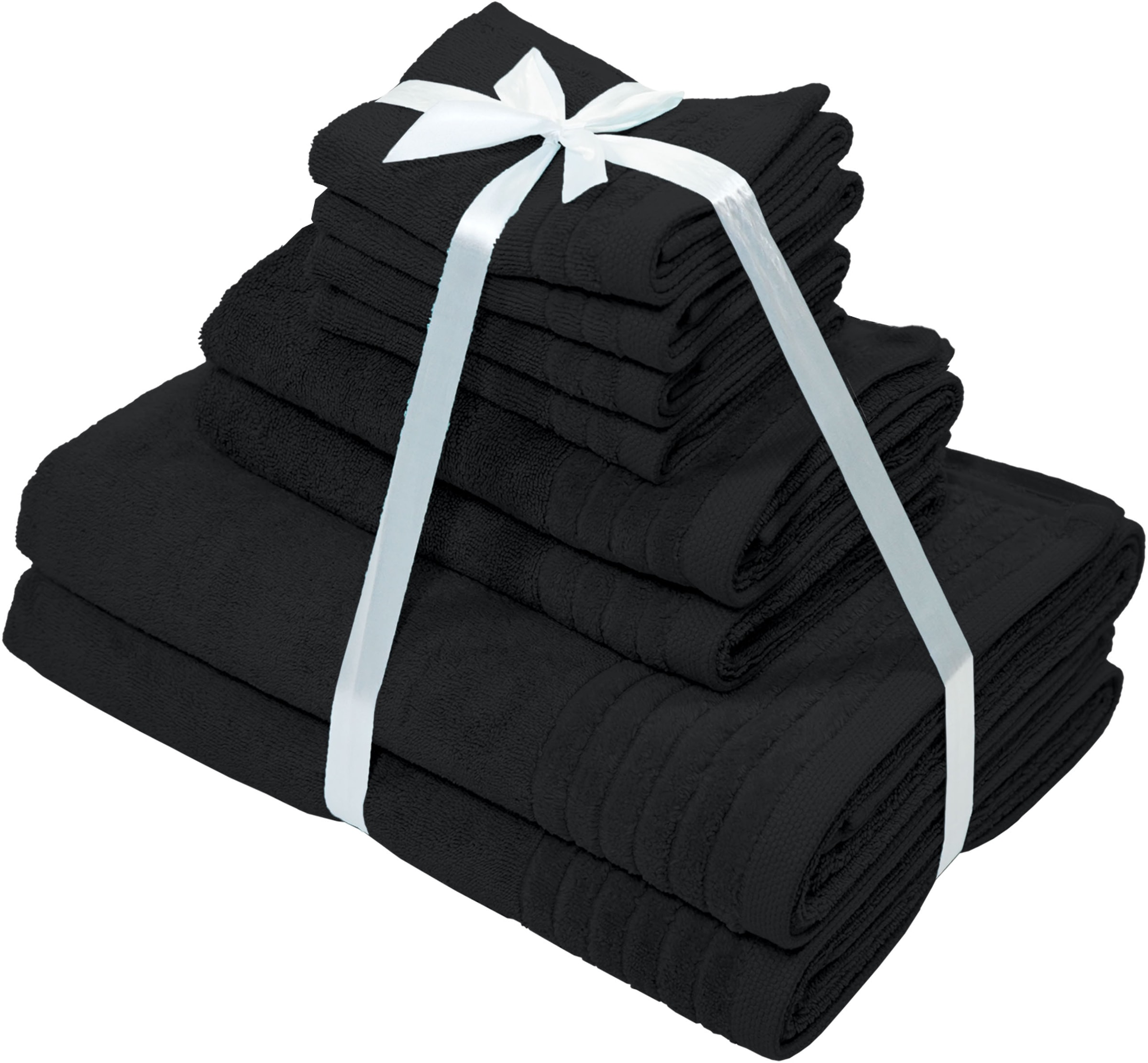 my home Handtuch Set »Sanremo Premium, Premium Handtücher, 600 gr/m², dicke Qualität« Set 8 Stk. Frottier Duschtücher, Handtücher, Seiftücher, 100% Baumwolle, 5 Jahre Garantie