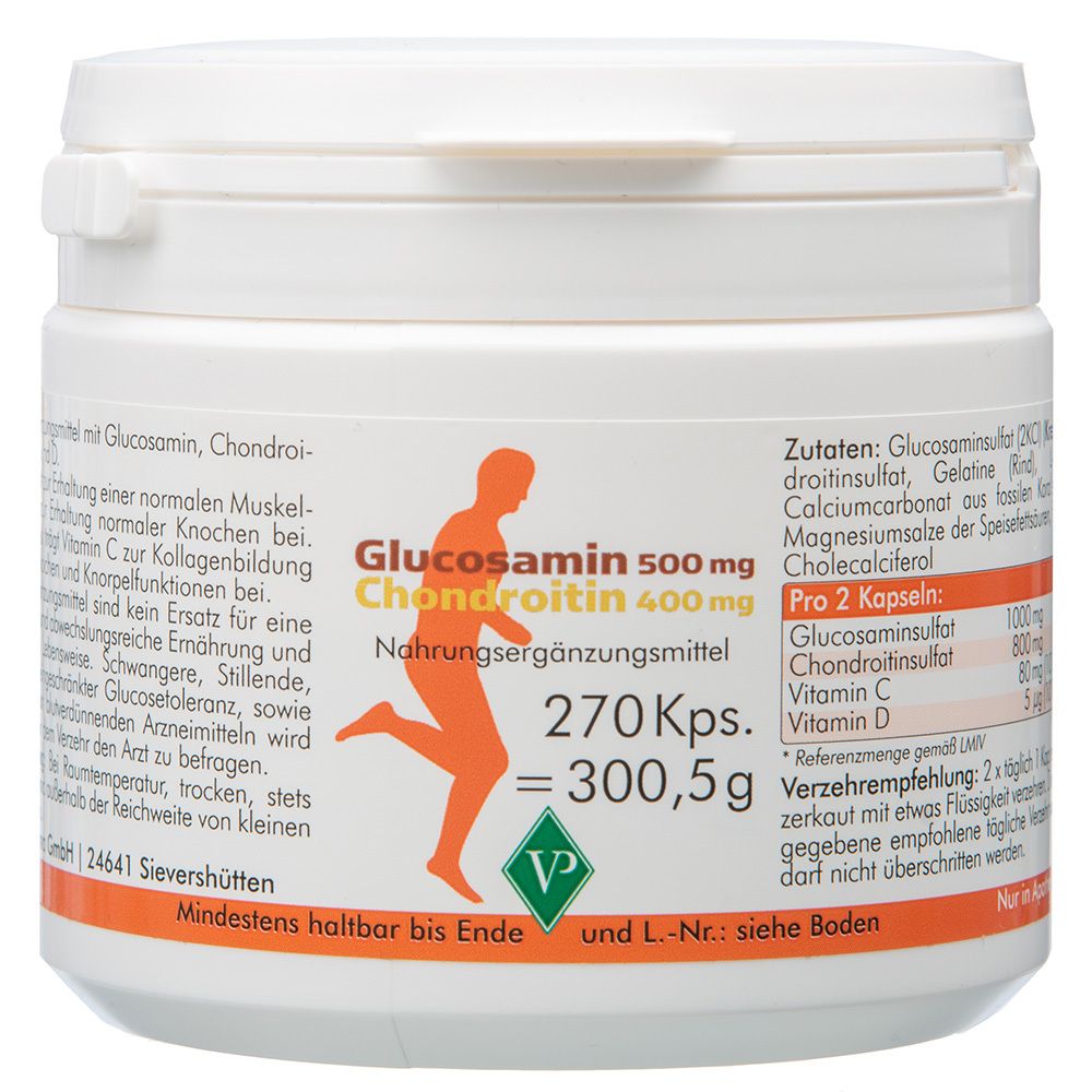 Glucosamin 500 mg + Chondroitin 400 mg Kapseln