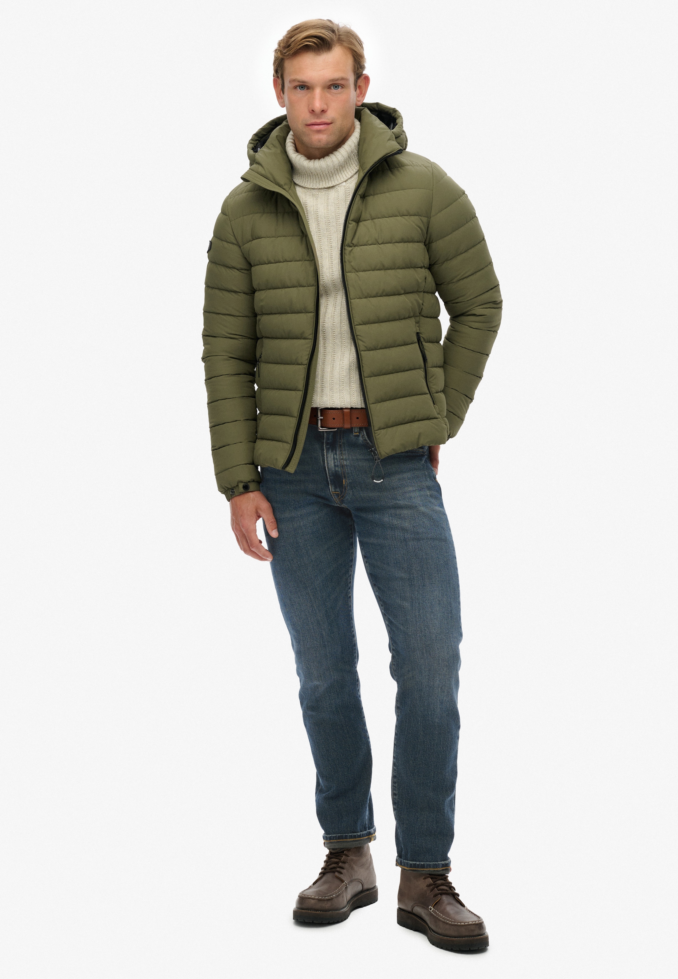 Superdry Steppjacke »HOODED FUJI PADDED JACKET« mit Kapuze