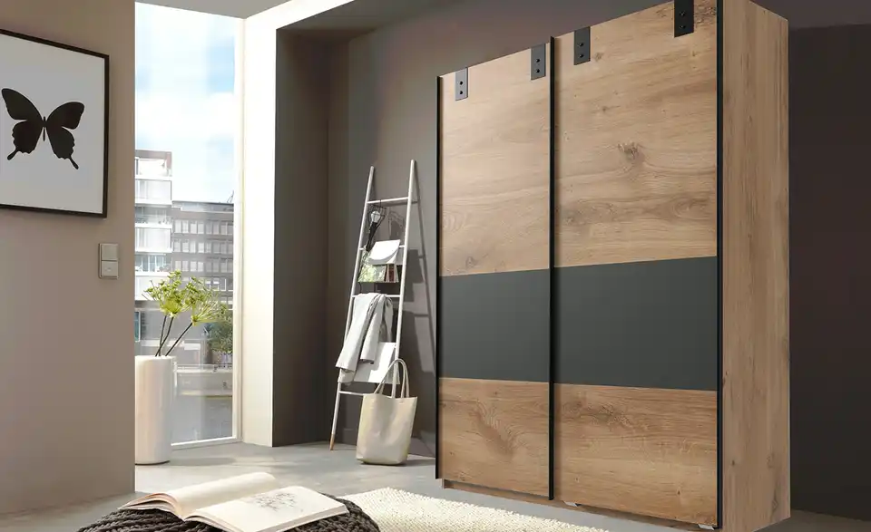 Schwebetürenschrank 2-türig Dublin 135 cm