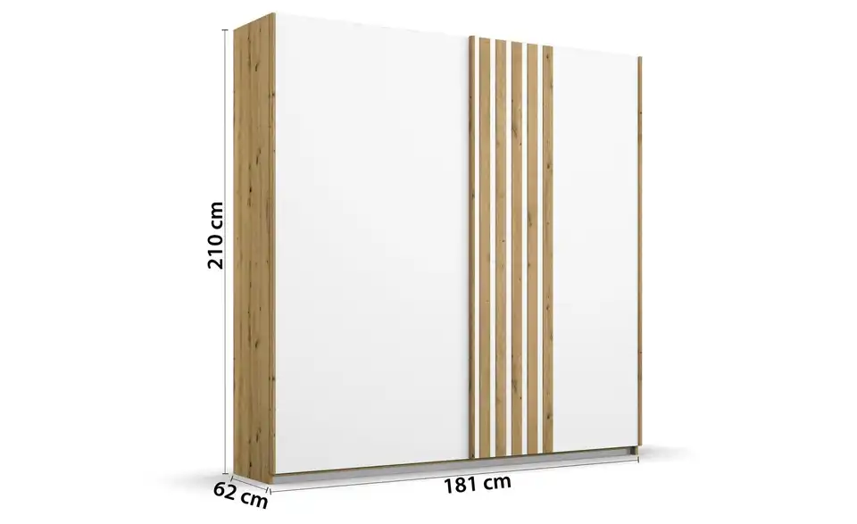 Schwebetürenschrank Mosbach 2 Stück 181 cm
