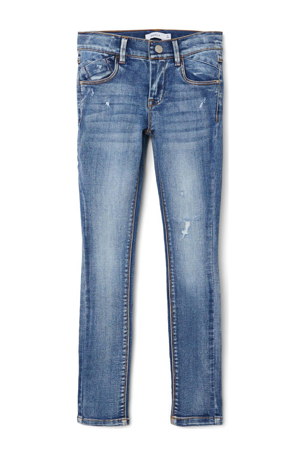NAME IT skinny jeans NKFPOLLY medium blue denim
