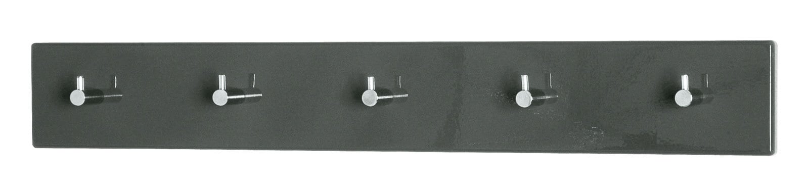 Garderobenleiste Eddy 3 Anthrazit Hochglanz 34 x 8 x 5 cm