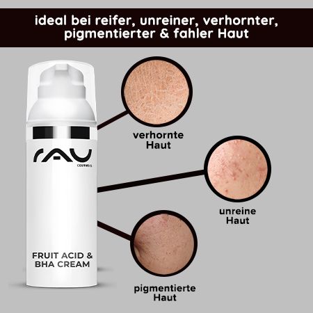 RAU Cosmetics Fruit Acid & BHA Cream - Fruchtsäurecreme mit Salicylsäure