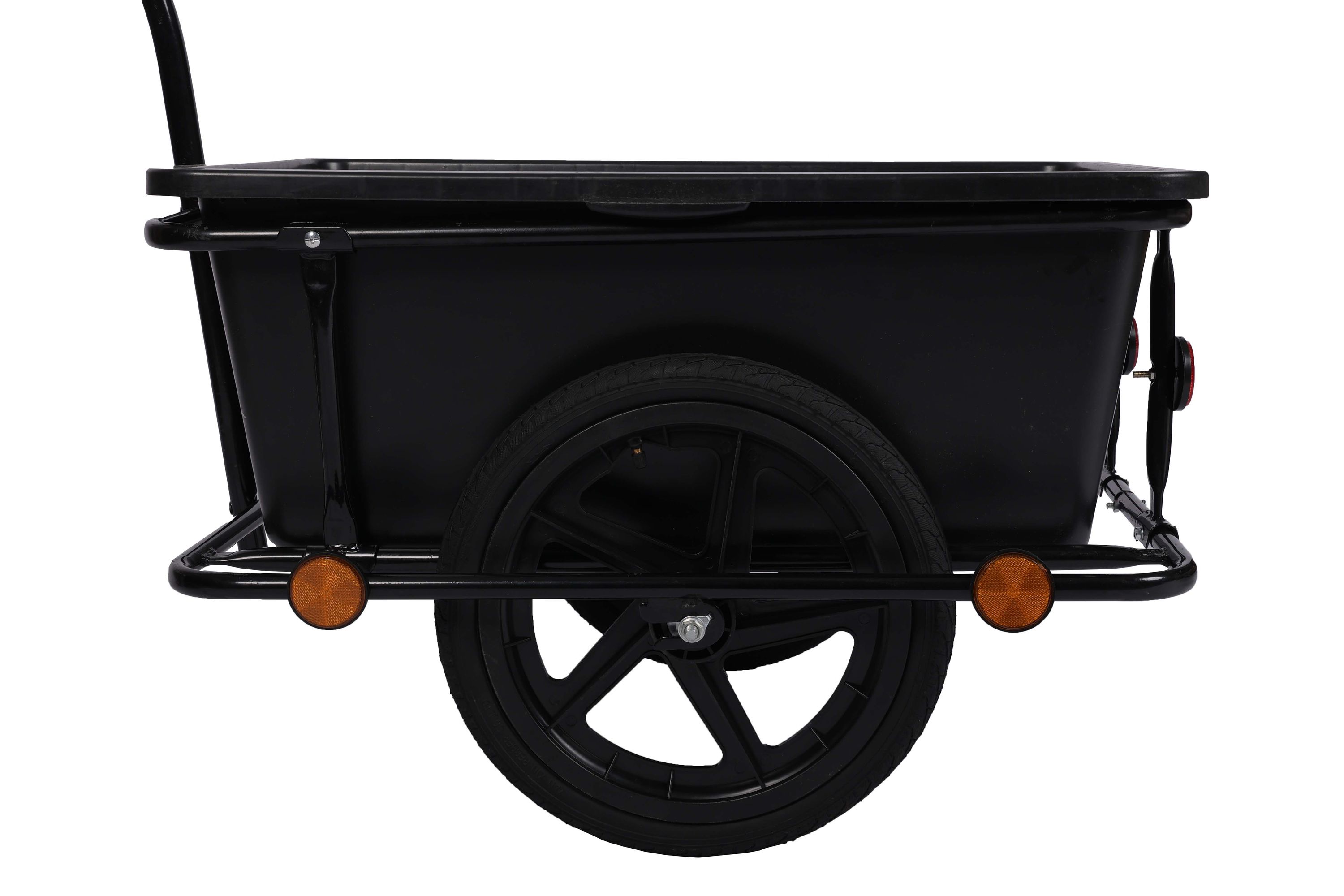 Veloanhänger mit Box schwarz