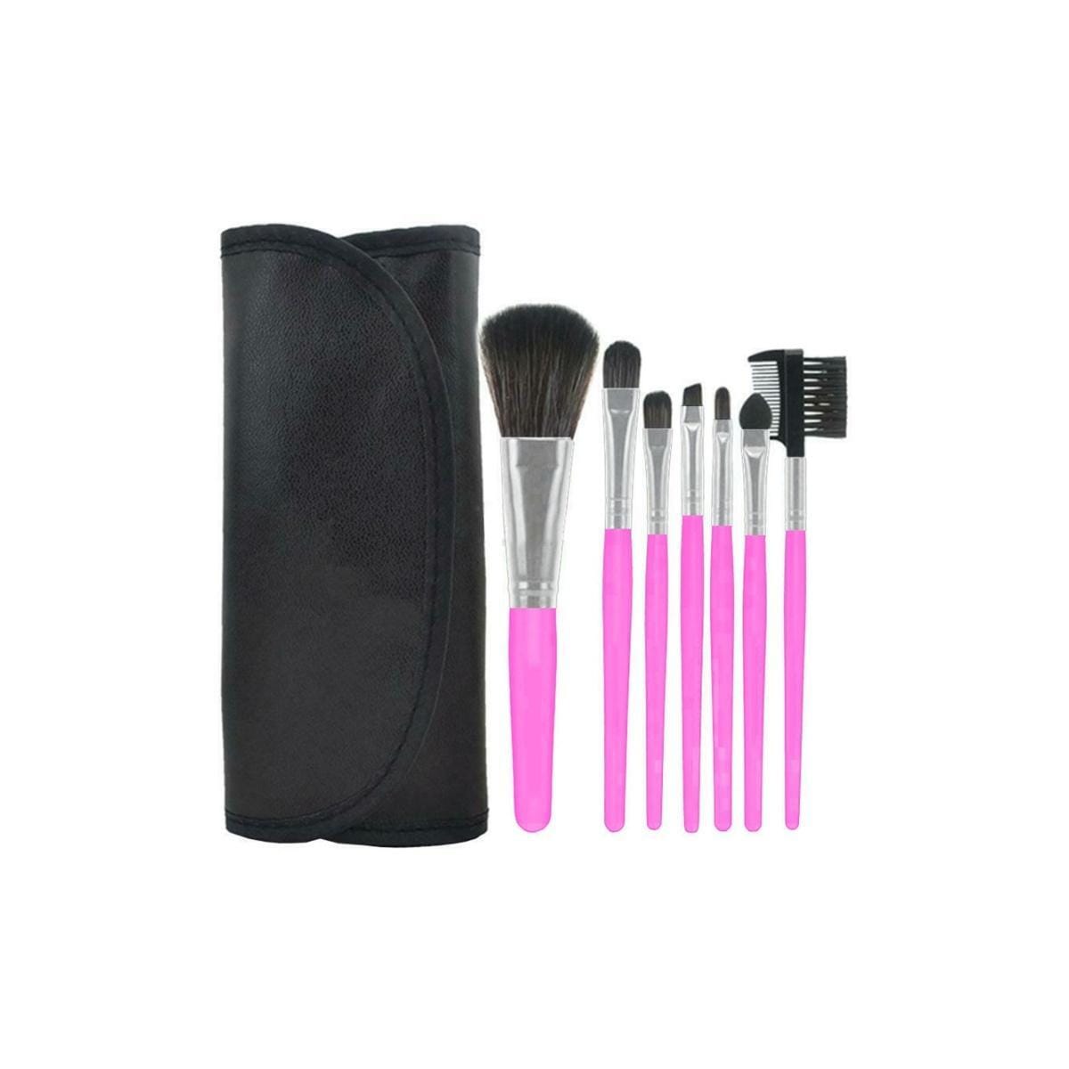 Profesjonelle skånsomme sminkekoster, 7-pack, rosa