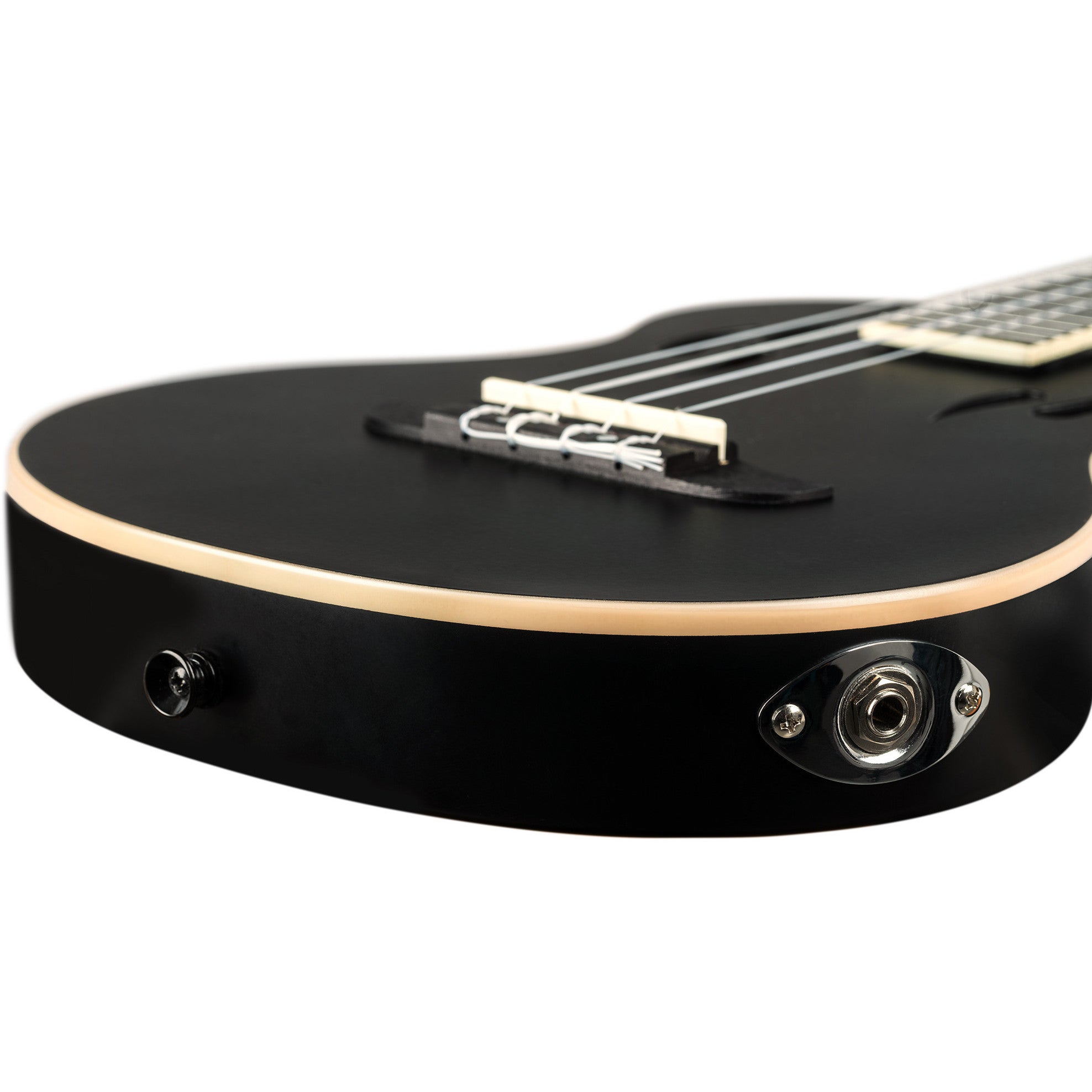 Ortega TourPlayer Series RTPS-U-SBK elektrische tenor ukelele met gigbag
