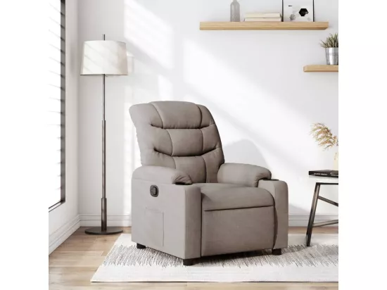 Fauteuil inclinable Taupe Tissu