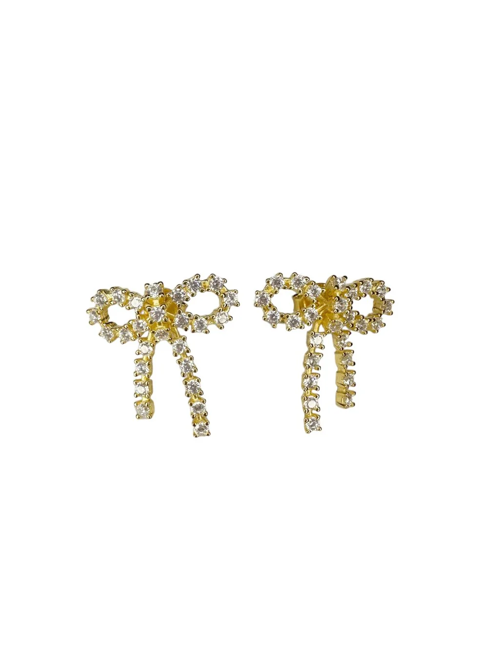 Pico  Arco Small Crystal ørestikker - forgyldt