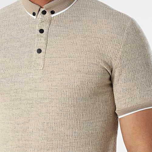 Polo A Manches Courtes 1246 Beige