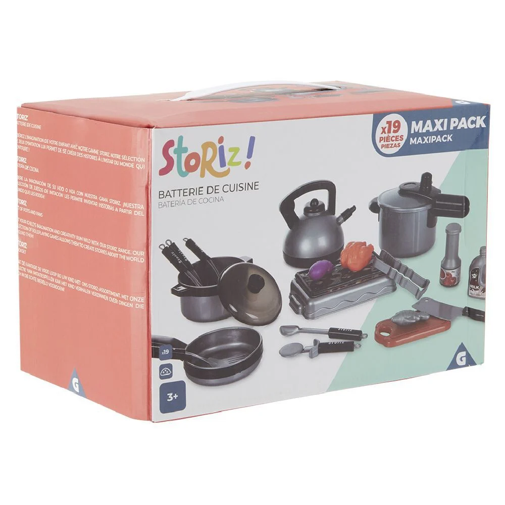 Dinette batterie avec ustensiles de cuisine Storiz 19 pièces